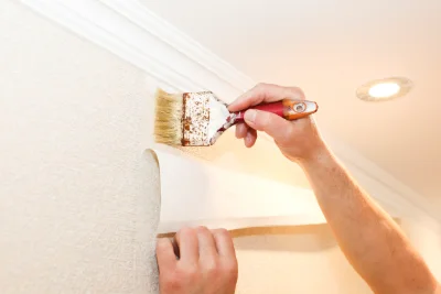 Pose de papier peint à Rochecolombe — revêtements muraux et toiles de verre